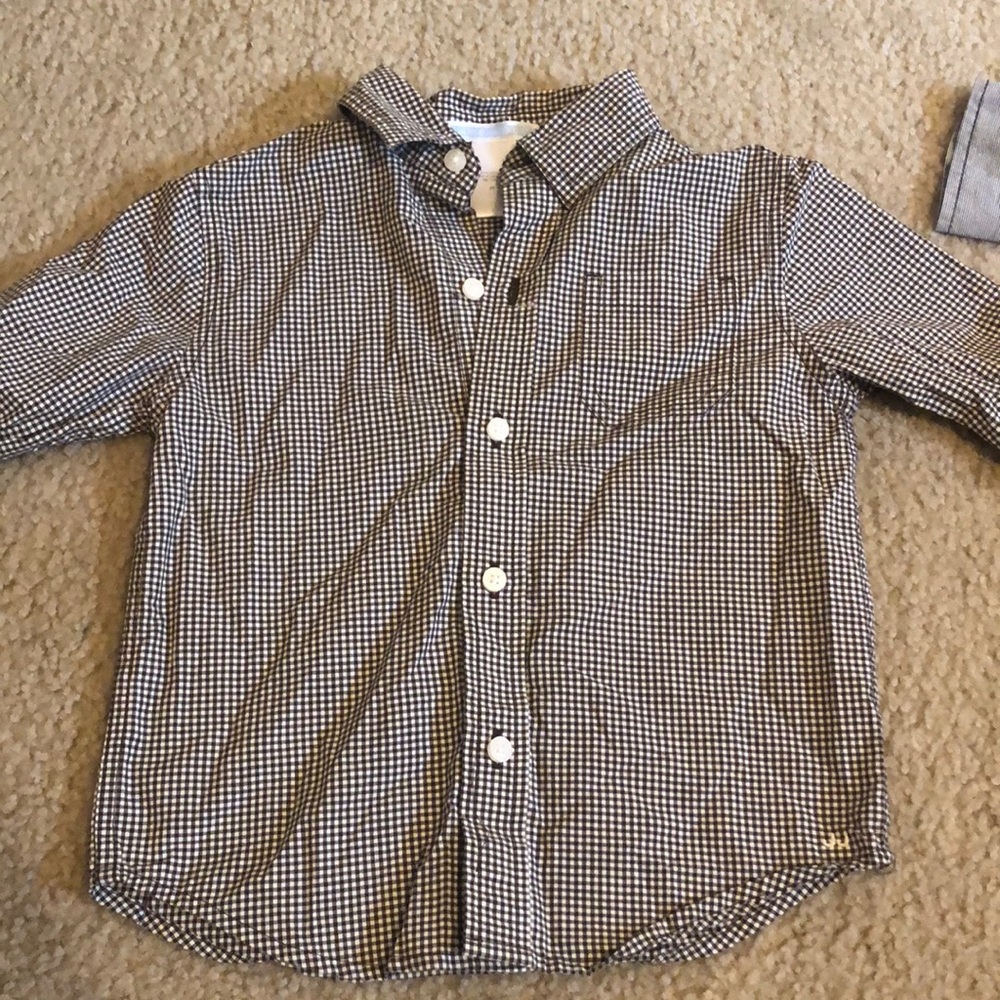 2T Janie and Jack brown button up